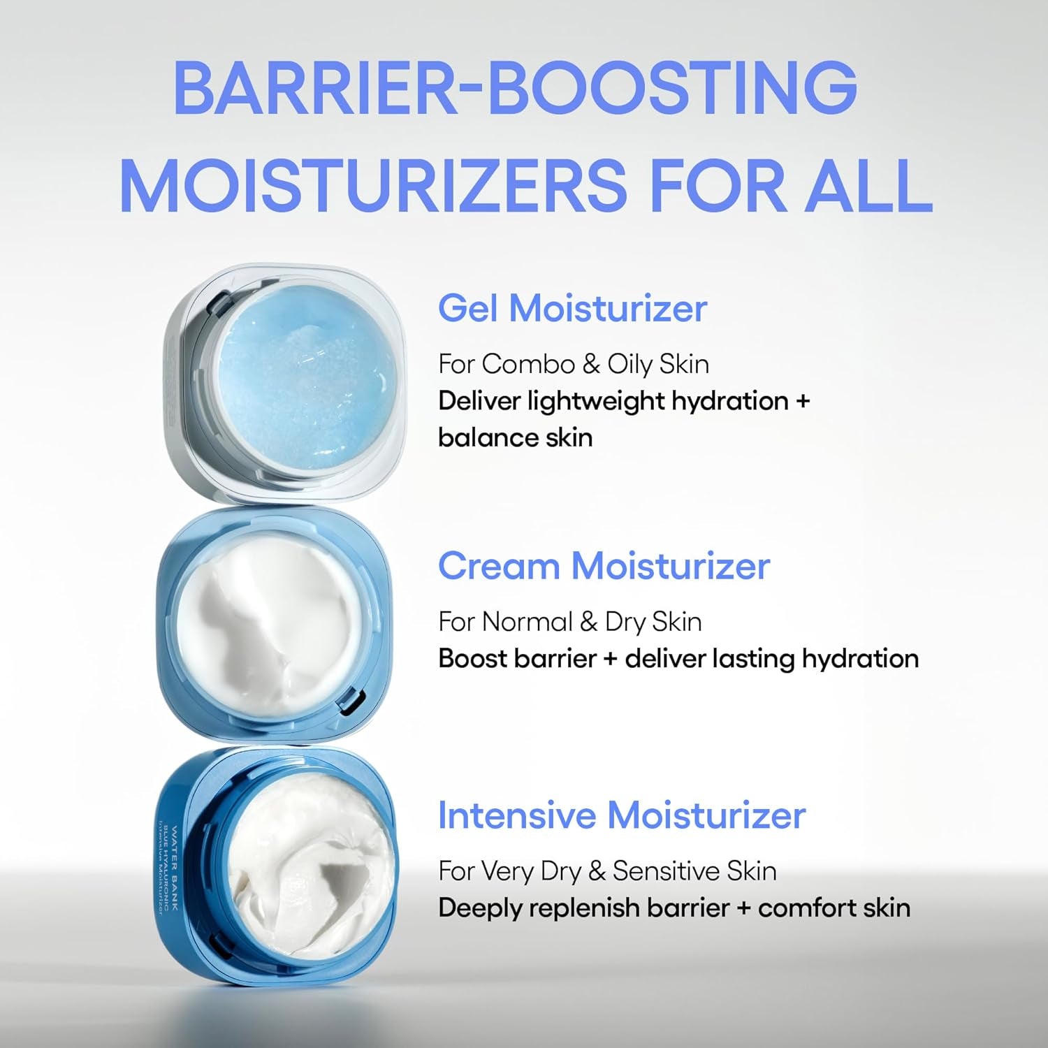 LANEIGE Water Bank Blue Hyaluronic Intensive Moisturizer: Hydrating Face Cream for Extra Dry Skin with Squalane & Peptide for Skin Barrier Support, Dermatologist-Tested