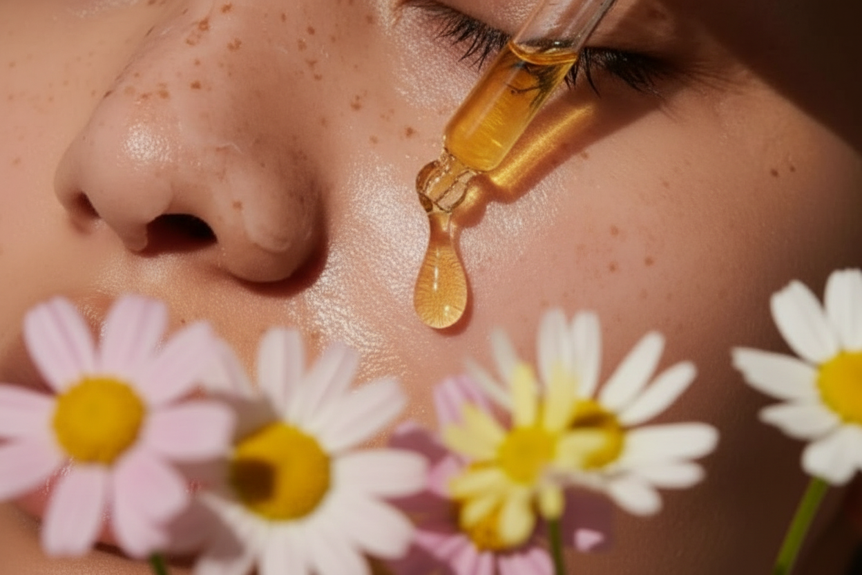 Face oil dropper